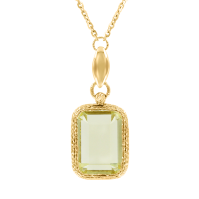 Collier aus Gelbgold 585 mit Amethyst