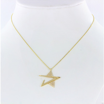 Collier aus Gelbgold 585 mit Zirkonia