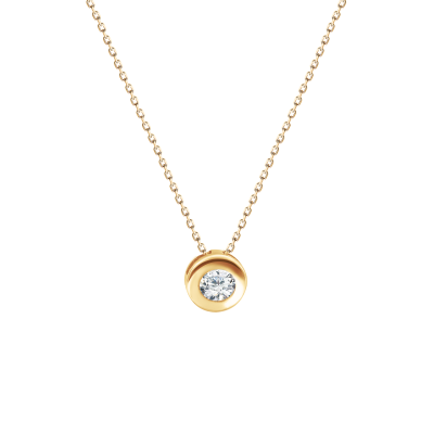 Collier aus Gelbgold 585 mit Zirkonia