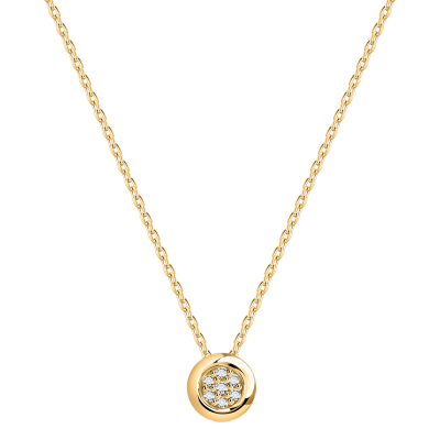Collier aus Gelbgold 585 mit Zirkonia