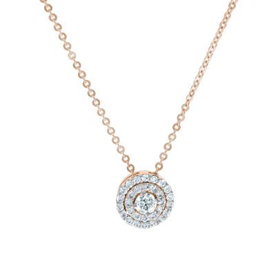 Collier aus Rotgold 585 mit Brillant