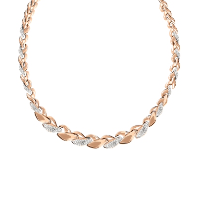 Collier aus Rotgold 585 mit Brillant