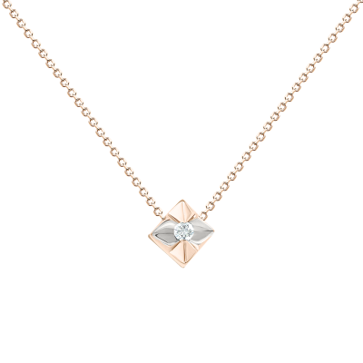 Collier aus Rotgold 585 mit Brillant