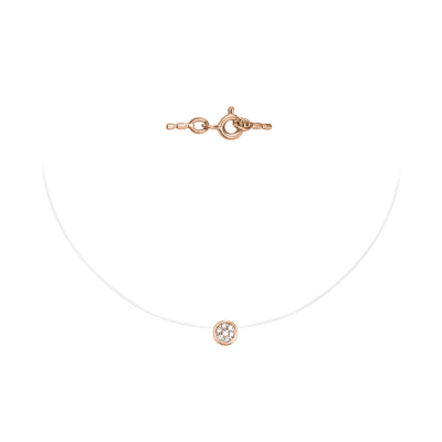 Collier aus Rotgold 585 mit Brillant