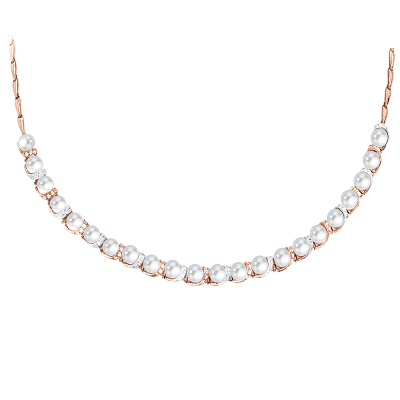 Collier aus Rotgold 585 mit Perle