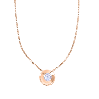 Collier aus Rotgold 585 mit Zirkonia