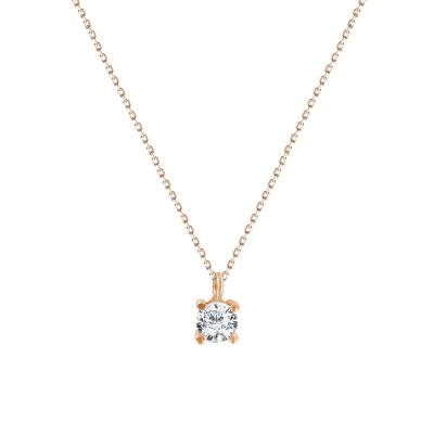 Collier aus Rotgold 585 mit Zirkonia