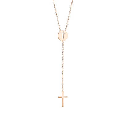 Collier aus Rotgold 585 mit Zirkonia