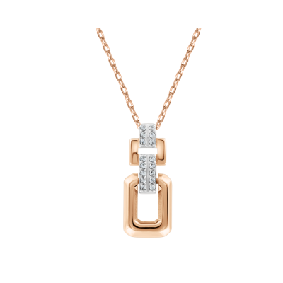 Collier aus Rotgold 585 mit Zirkonia