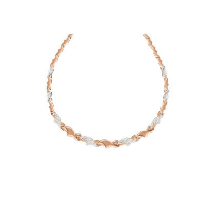 Collier aus Rotgold 585 mit Brillant