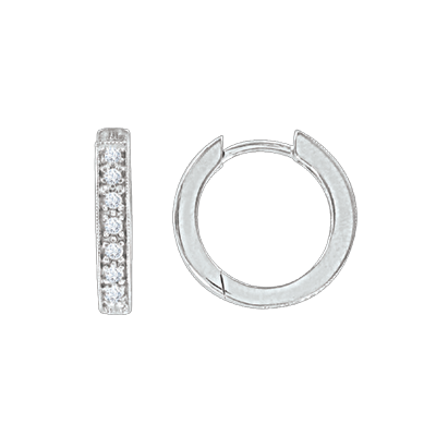 Creolen aus Silber 925 mit Zirkonia