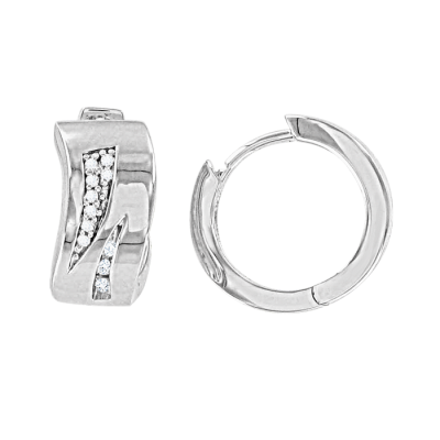 Creolen aus Silber 925 mit Zirkonia