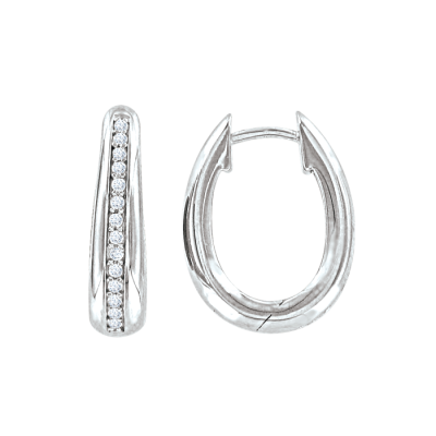 Creolen aus Silber 925 mit Zirkonia