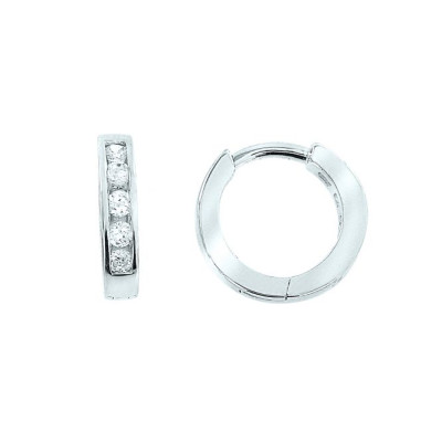 Creolen aus Silber 925 mit Zirkonia