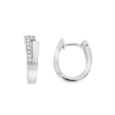 Creolen aus Silber 925 mit Zirkonia