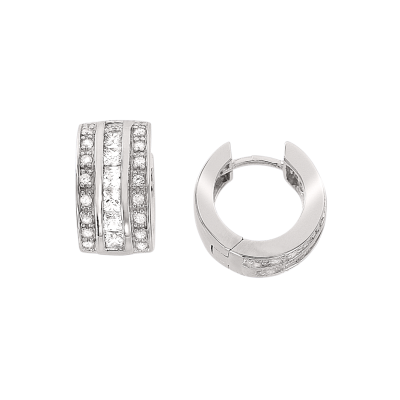 Creolen aus Silber 925 mit Zirkonia