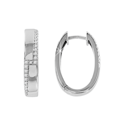 Creolen aus Silber 925 mit Zirkonia