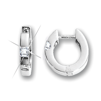 Creolen aus Silber 925 mit Zirkonia