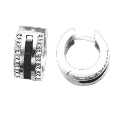 Creolen aus Silber 925 mit Zirkonia