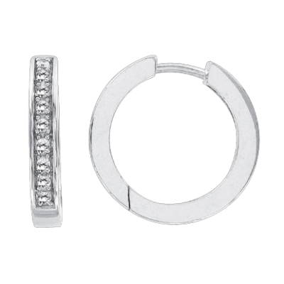 Creolen aus Silber 925 mit Zirkonia