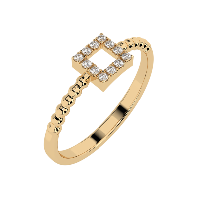 Damenring aus Gelbgold 585 mit Brillant