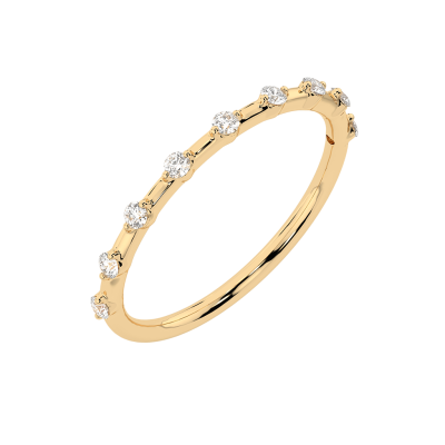 Damenring aus Gelbgold 585 mit Brillant