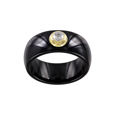 Damenring aus Gelbgold 585 mit Brillant
