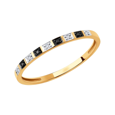 Damenring aus Gelbgold 585 mit Brillant