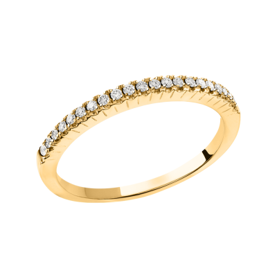 Damenring aus Gelbgold 585 mit Brillant
