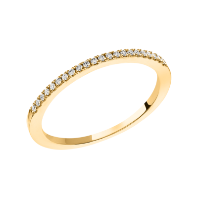 Damenring aus Gelbgold 585 mit Brillant