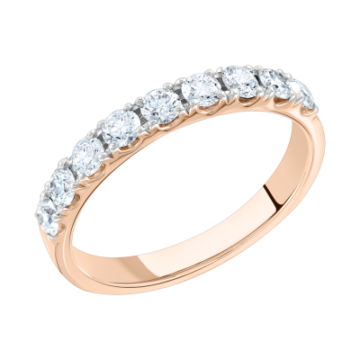 Damenring aus Rotgold 585 mit Brillant