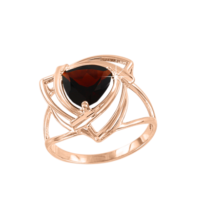 Damenring aus Rotgold 585 mit Granat