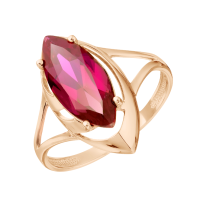 Damenring aus Rotgold 585 mit Rubin