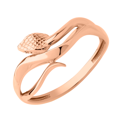 Damenring aus Rotgold 585 mit Zirkonia