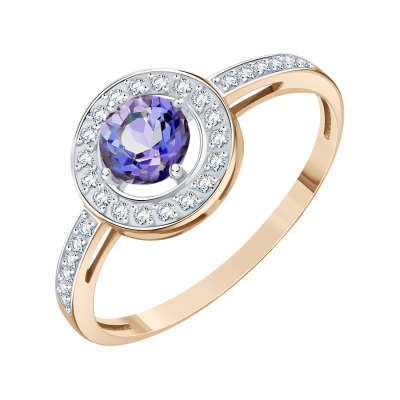 Damenring aus Rotgold 585 mit Ohne Stein