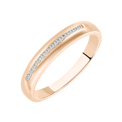Damenring aus Rotgold 585 mit Zirkonia