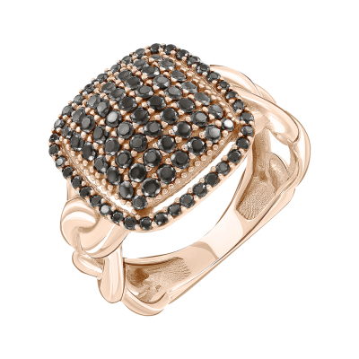 Damenring aus Rotgold 585 mit Zirkonia