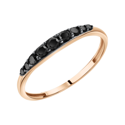 Damenring aus Rotgold 585 mit Zirkonia