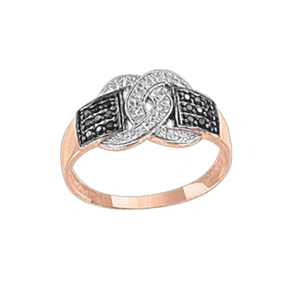Damenring aus Rotgold 585 mit Zirkonia