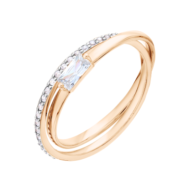 Damenring aus Rotgold 585 mit Zirkonia