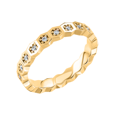 Damenring aus Weißgold 585 mit Zirkonia