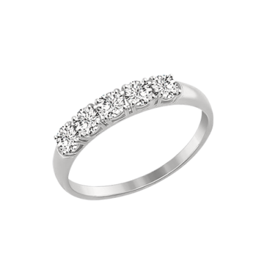 Damenring aus Weißgold 585 mit Zirkonia