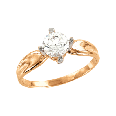 Damenring aus Weißgold 585 mit Zirkonia und Swarovski Kristall