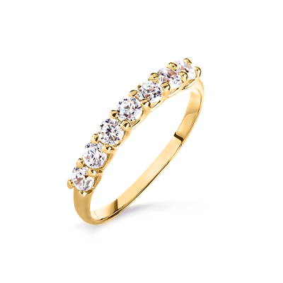 Damenring aus Weißgold 585 mit Zirkonia