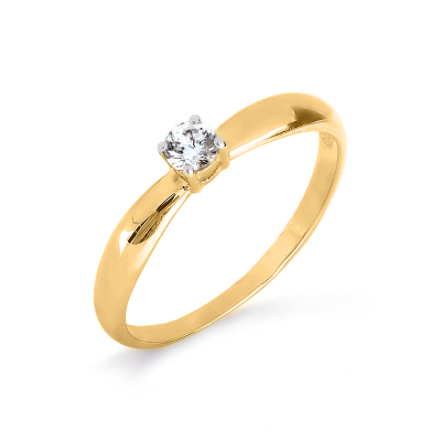Damenring aus Weißgold 585 mit Zirkonia