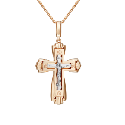 Goldkreuz aus Rotgold 585