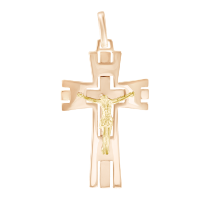 Goldkreuz aus Rotgold 585