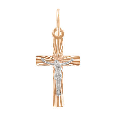 Goldkreuz aus Rotgold 585