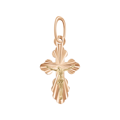 Goldkreuz aus Rotgold 585