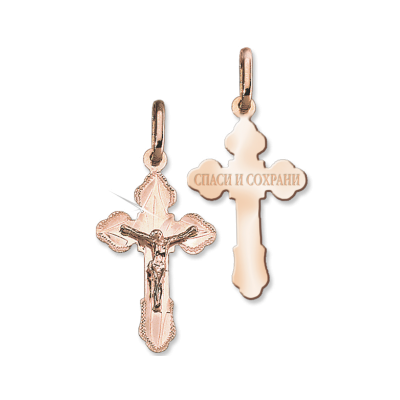 Goldkreuz aus Rotgold 585
